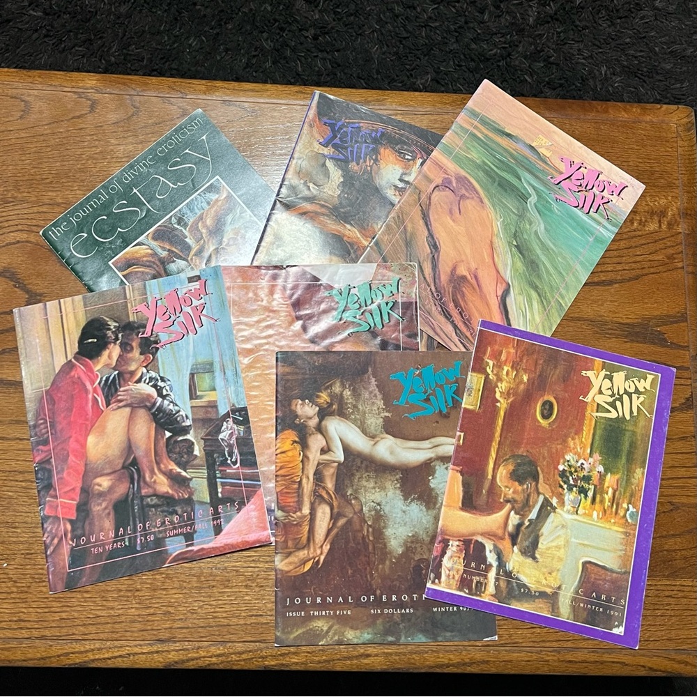 LOT Of 6 Different Issues of YELLOW SILK: JOURNAL OF EROTIC ARTS 1980s 1 Ecstasy